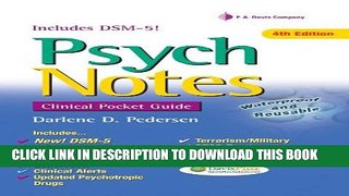 [PDF] PsychNotes: Clinical Pocket Guide, 4th Edition (Davis s Notes) Full Online