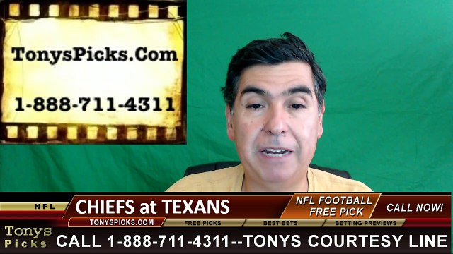 Houston Texans vs. Kansas City Chiefs Free Pick Prediction NFL Pro Football Odds Preview 9-18-2016