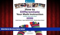 Choose Book How to Differentiate Your Math Instruction: Lessons, Ideas, and Videos, Grades K-5, A