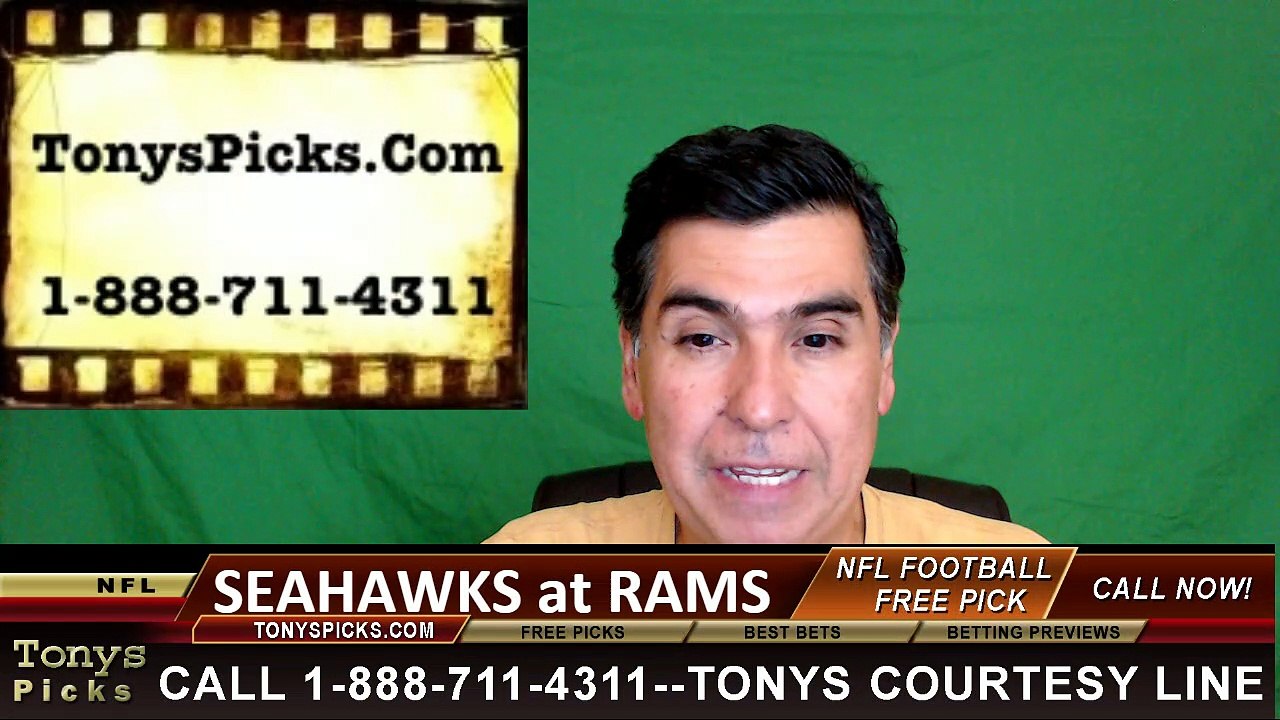 LA Rams vs. Seattle Seahawks Free Pick Prediction NFL Pro Football Odds Preview 9-18-2016