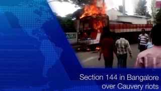 #Curfew in Bangalore ( Section 144 )on Cauvery water issue- #Trendviralvideos