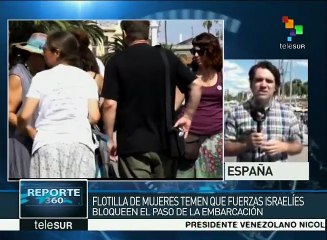 Mujeres rumbo a Gaza temen que Israel detenga la flotilla