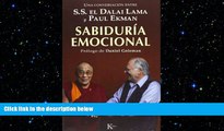 Big Deals  SabidurÃ­a emocional: Una conversaciÃ³n entre S.S. el Dalai Lama y Paul Ekman (Spanish