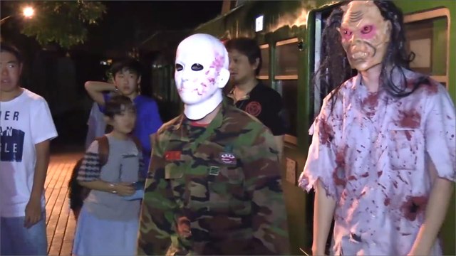 رحلة رعب ليلية على متن قطار باليابان