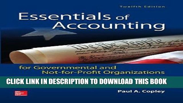 [PDF] Essentials of Accounting for Governmental and Not-for-Profit Organizations Full Colection