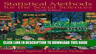 [PDF] Statistical Methods for the Social Sciences (4th Edition) Full Online