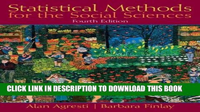 [PDF] Statistical Methods for the Social Sciences (4th Edition) Full Online