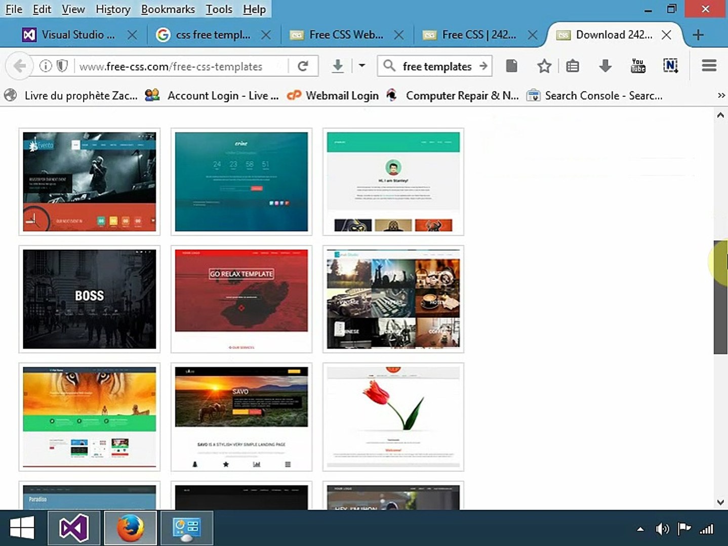 ⁣How to add a css template to your web site using visual studio 13