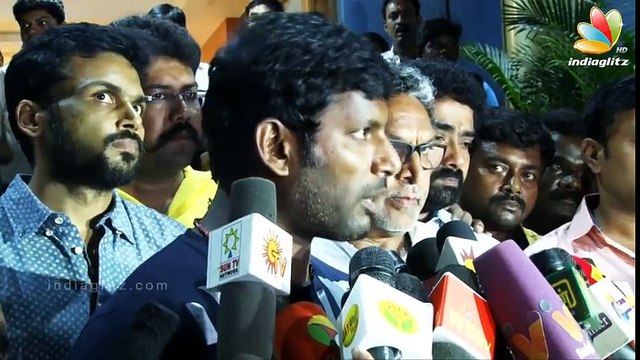 Nadigar Sangam's statement about Cauvery Water War _ Vishal and Karunas Speech