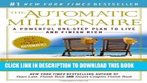 [PDF] The Automatic Millionaire: A Powerful One-Step Plan to Live and Finish Rich Popular Collection
