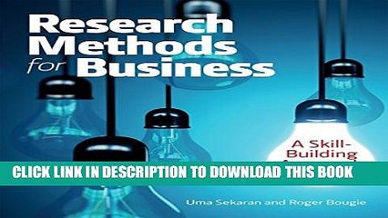 [PDF] Research Methods For Business: A Skill Building Approach Popular Online