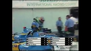 Suzuka 2005 F1 Final laps and podium