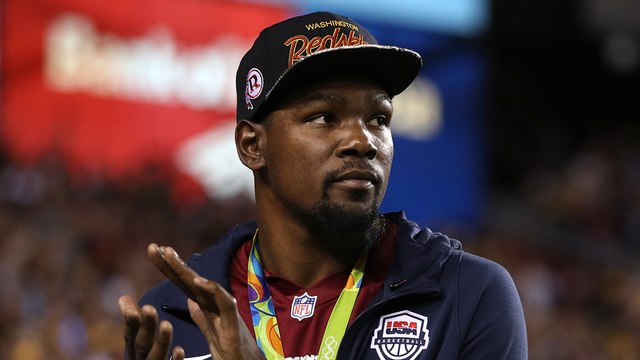 Kevin Durant Booed At Redskins Game, Gives Antonio Brown Dirty Look