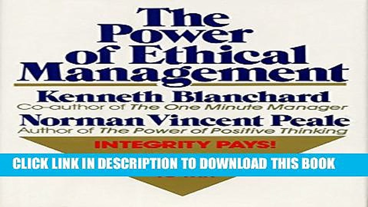 [PDF] The Power of Ethical Management Full Online