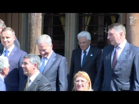 Roma - Mattarella al vertice dei Capi di Stato del Gruppo Arraiolos (14.09.16)