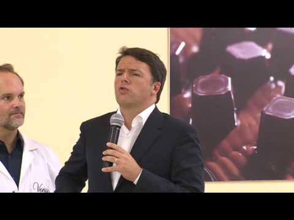 Castelletto Stura (CN) - Renzi interviene allo stabilimento “Venchi” (14.09.16)
