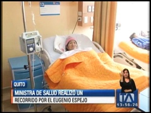 Ministra de salud realizó recorrido por el Hospital Eugenio Espejo