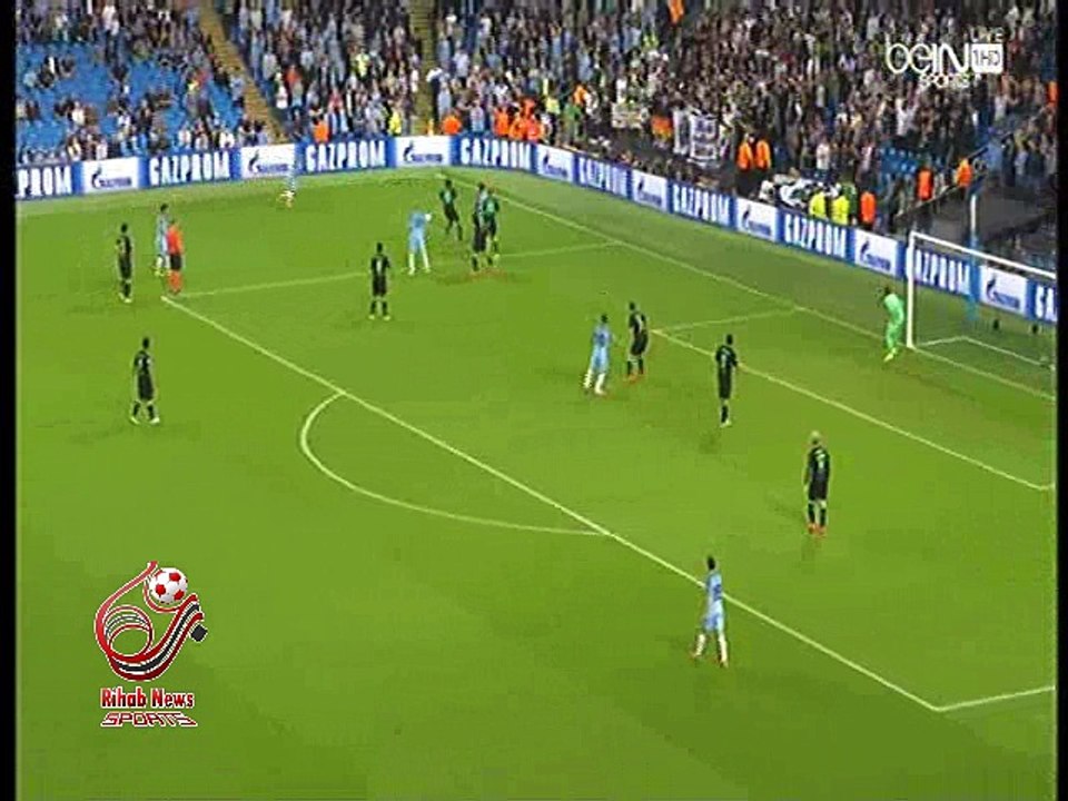 اهداف الشوط الاول لمباراة ( مانشستر سيتي 2-0 بوروسيا مونشنغلادباخ ) دوري أبطال اوروبا 2016