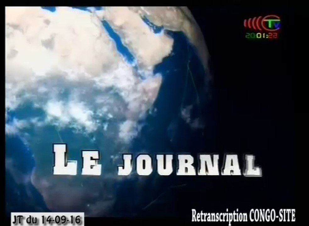 Journal de 20h TVCongo du mercredi 14 septembre 2016 -By Congo-Site
