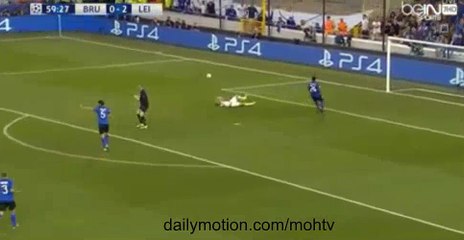 Riyad Mahrez SECOND Goal- Club Brugge 0-3 Leicester City 14.09.2016