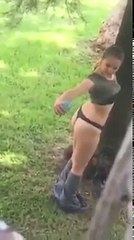 Popo selfie çekerken fena yakalandı