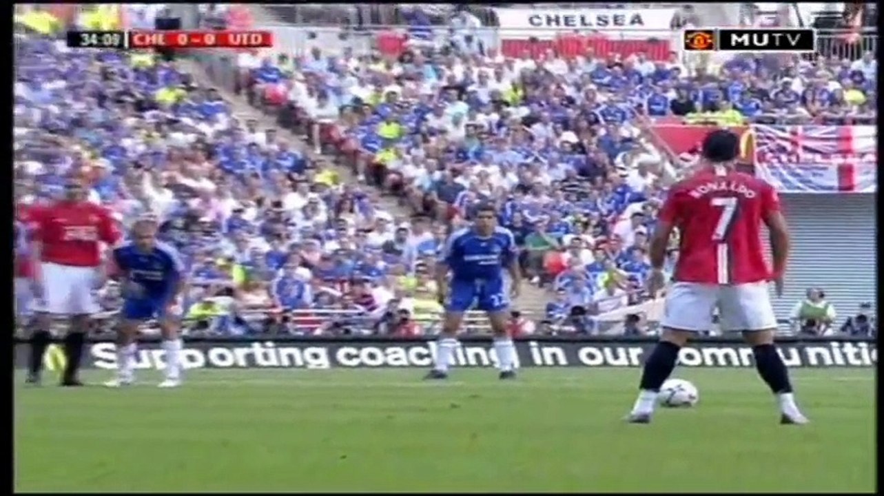 Cristiano Ronaldo Vs Chelsea (Community Shield) 07-08