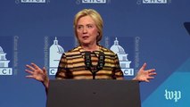 Clinton says election is a choice between 'two very different visions'