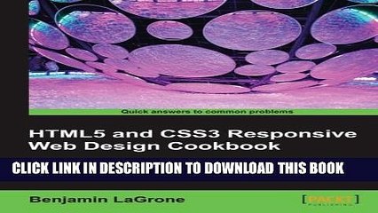 [PDF] HTML5 and CSS3 Responsive Web Design Cookbook Full Online