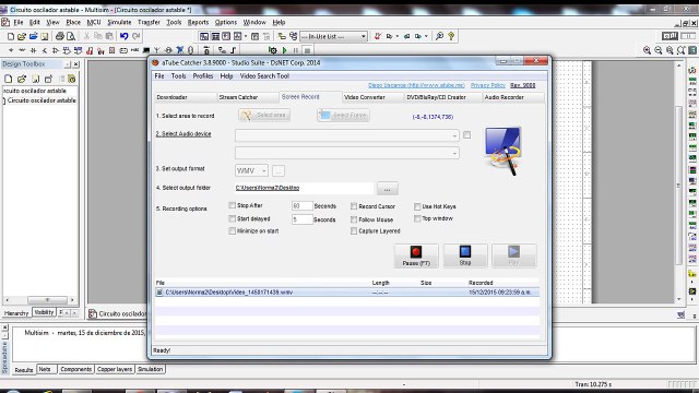 Astable Oscillator With BJT Transistors (Prototype)