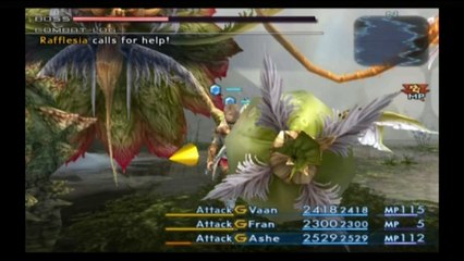 FINAL FANTASY XII [HD] WALKTHROUGH (105) BOSS #16 RAFFLESIA & FEYWOOD SOUTH