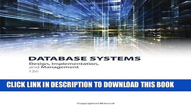 [PDF] Database Systems: Design, Implementation, Management Full Online