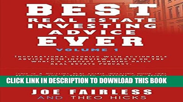 [PDF] Best Real Estate Investing Advice Ever (Volume 1) Full Colection