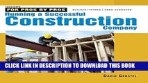 [PDF] Running a Successful Construction Company (For Pros, by Pros) Popular Colection