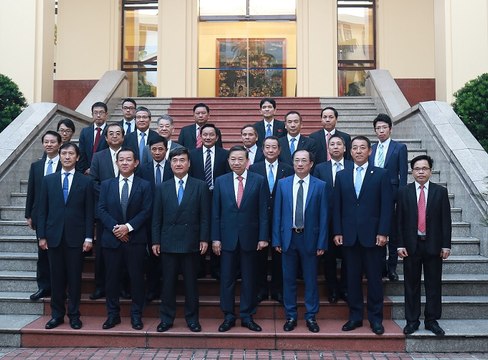 Bộ trưởng Tô Lâm tiếp Đoàn đại biểu Báo Mainichi Nhật Bản