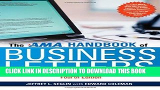[PDF] The AMA Handbook of Business Letters: 4th Edition Popular Collection