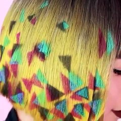 موضة 2017 الرسم علي الشعر