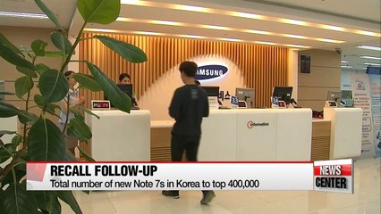 Samsung to provide 400,000 new Note 7s by end of next week