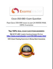 350-080 Exam Q&A