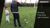 Cristiano Ronaldo: What better way to spend time than to shoot some balls with my son?