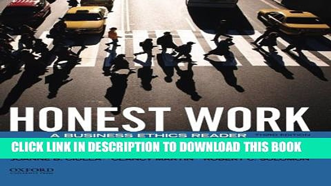 [PDF] Honest Work: A Business Ethics Reader Full Online