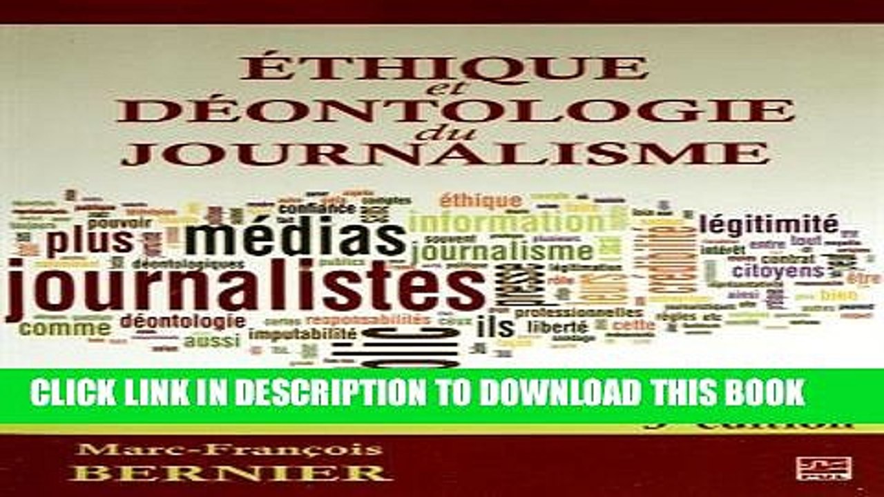 [PDF] Ethique Et Deontologie Du Journalisme Popular Online