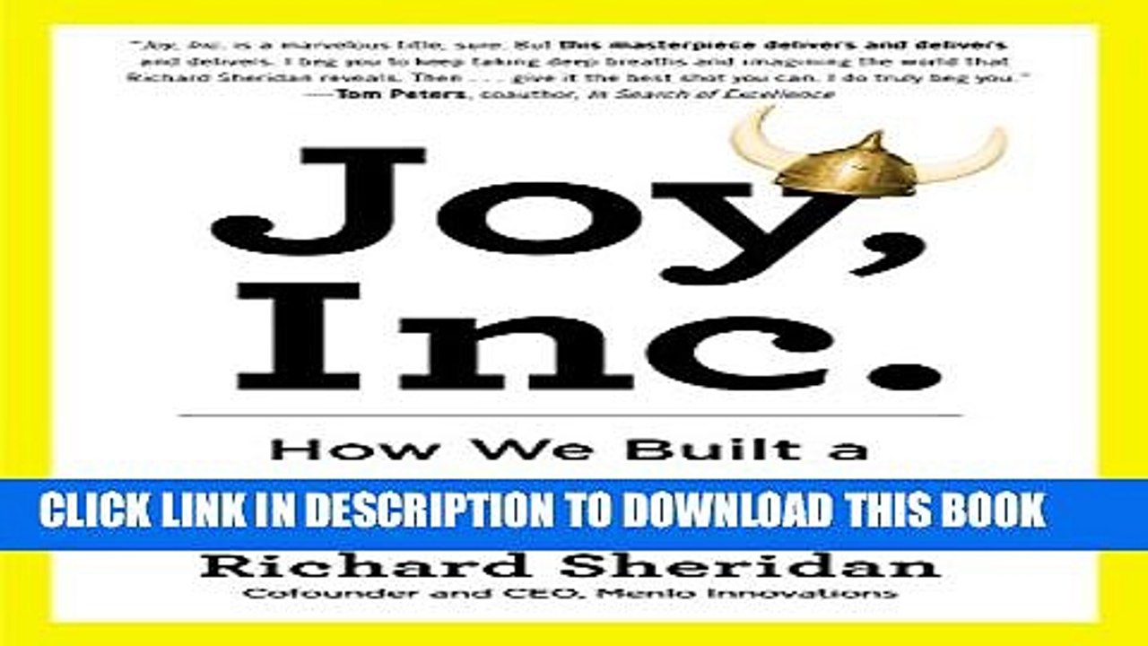 [PDF] Joy, Inc.: How We Built a Workplace People Love Full Collection
