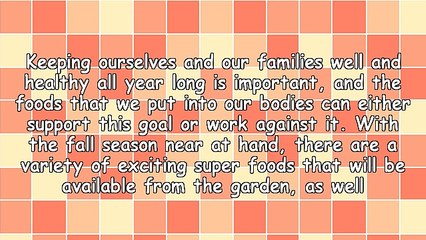 Fall Foods to Promote Wellness