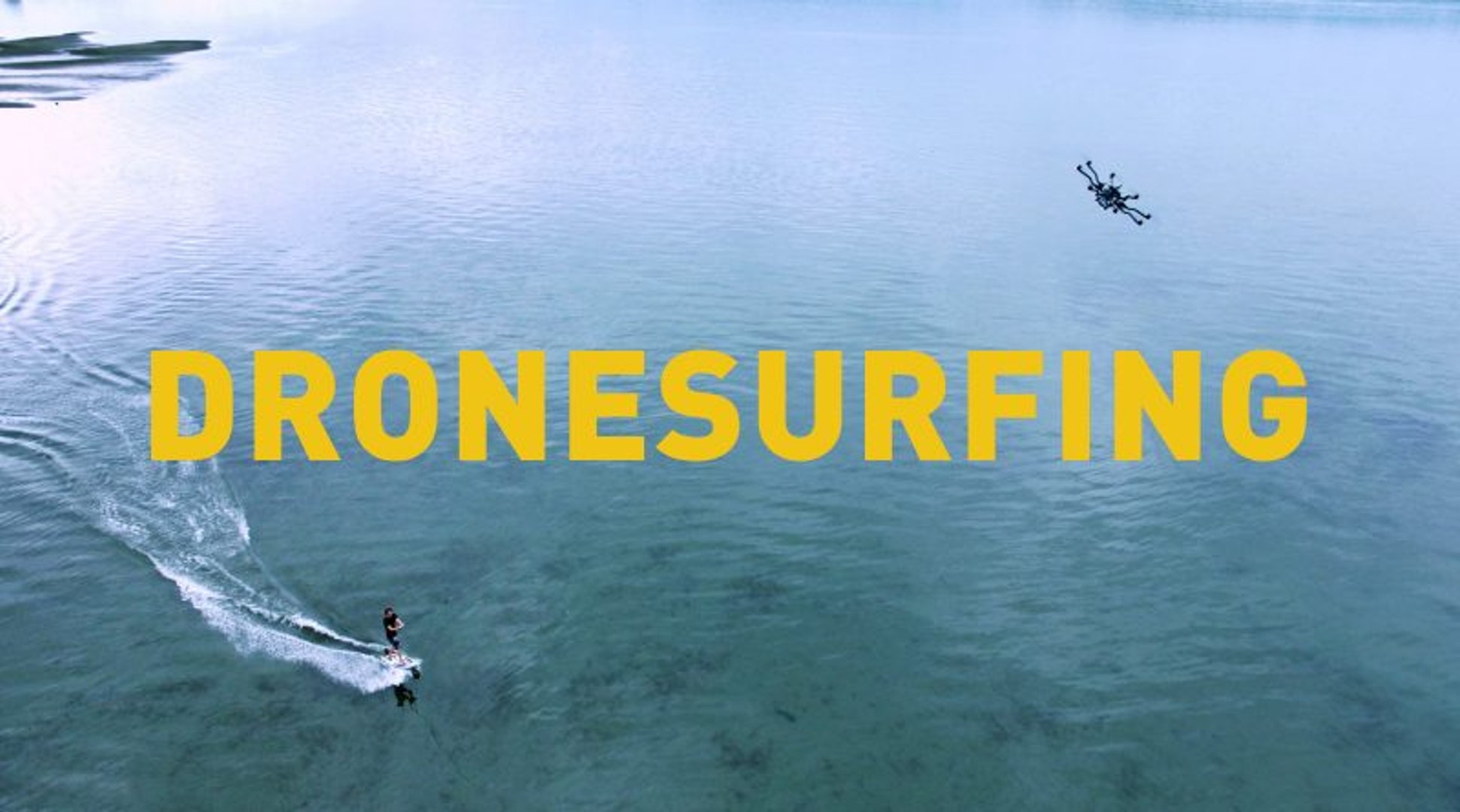 A new sport is born : DRONESURFING