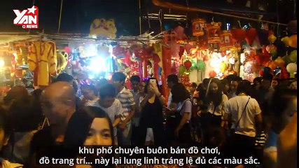 Ngạt thở khi đi ngắm phố lồng đèn giữa thủ đô ngày Tết trung thu