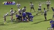 L’essai de dingue d’une équipe de rugby japonaise après deux passes volleyées