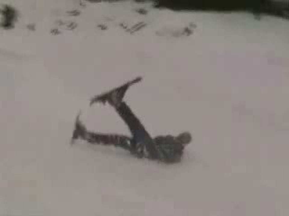 grosses gamèles chutes  en ski