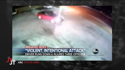 Des policiers se font attaquer par un détraqué aux Etats-Unis - Regardez