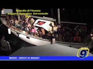 Brindisi | Arrivati 391 migranti