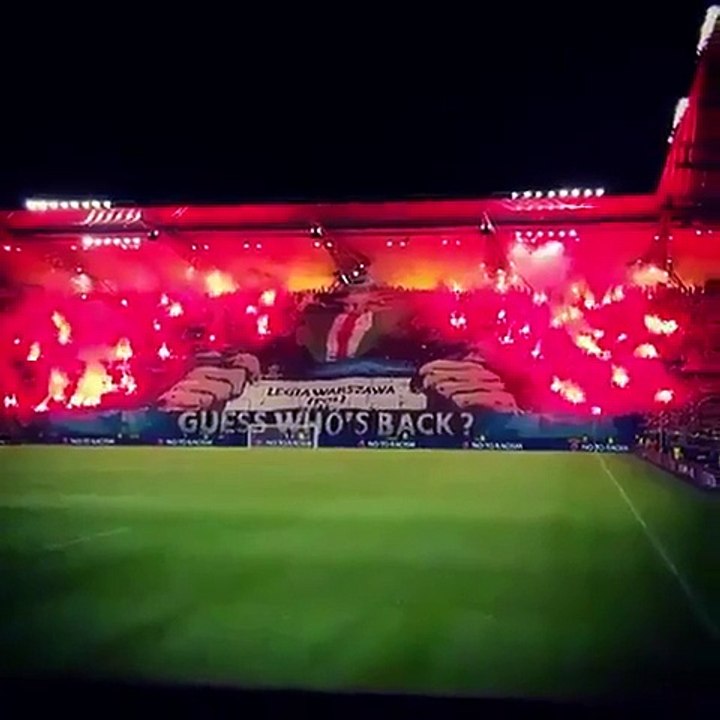 Le tifo du Legia Varsovie